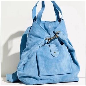 NWT Free People Suede Cambridge Convertible Backpack